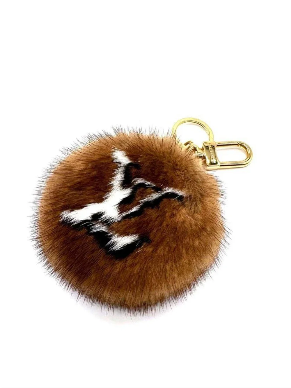 Brand NEW! Rare!!! Louis Vuitton Mink Fleur Bag Charm & Key Ring COMES WITH COA!